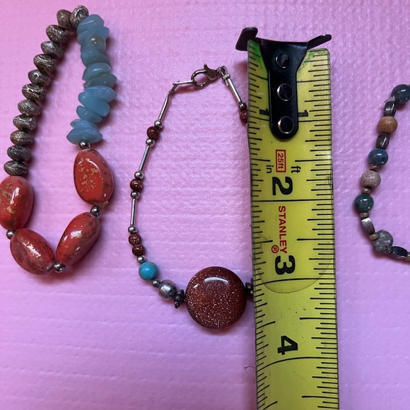 Elegant Boho Multicolor Beaded Necklace and Bracelet Set - Picture 10 of 14